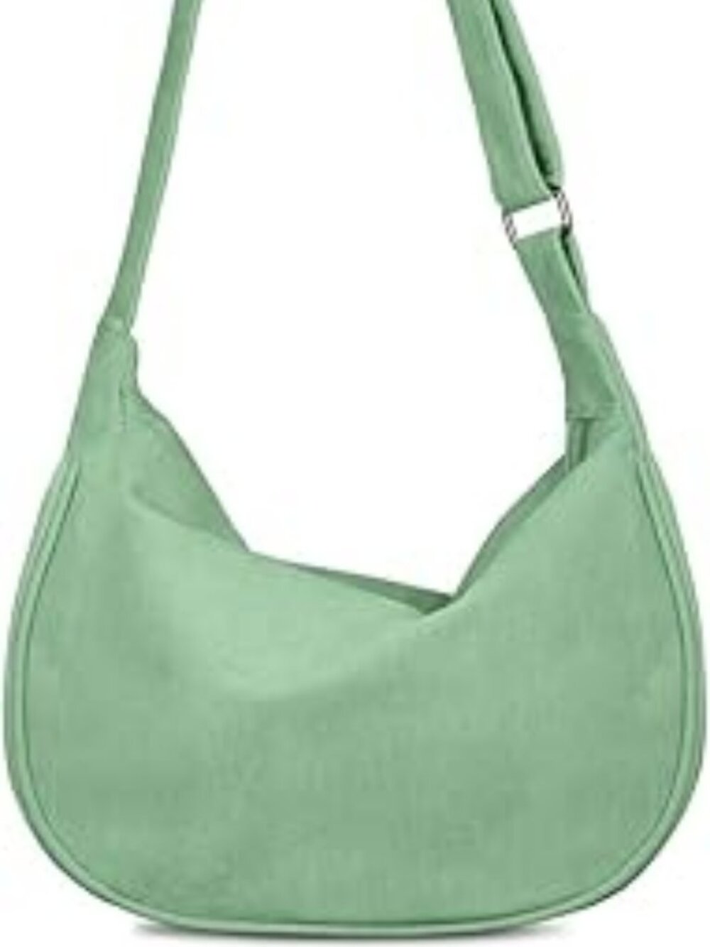 New Crescent Crossbody Bag Sling Hobos Dumpling Bag Crescent Purse Light Green